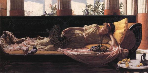 John William Waterhouse Dolce Far Niente china oil painting image